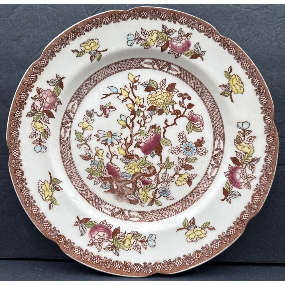 Lot Of 2‎ VTG Indian Tree Dinner Plate 10 1/2